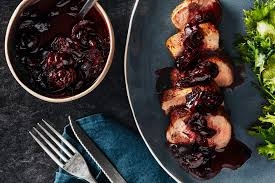 Roasted Pork with Cherry Merlot Sauce