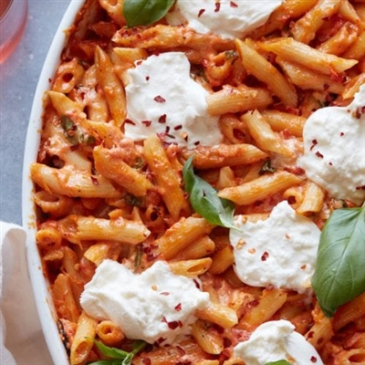 Rigatoni with 5  cheeses