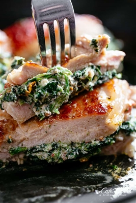 Spinach and Cheese Pork Tenderloin