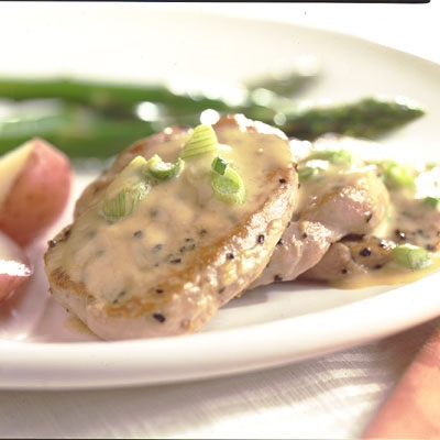 Low carb Pork tenderloin with Mustard shallot b