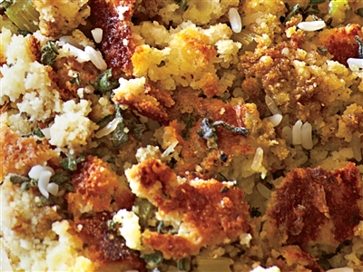 BBQ Turkey & Vegetables with Cornbread Crumble