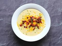 Loaded Cauliflower and Leek Soup