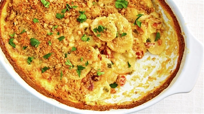 Loaded Potato Au Gratin