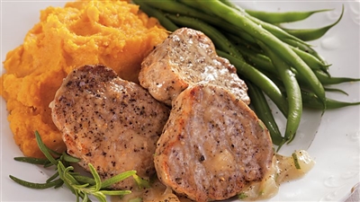 Pork tenderloin with Hard Cider gravy