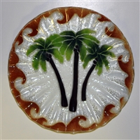 10.75 inch Palm Tree Plate