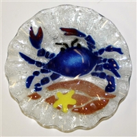 7 inch Bowl Blue Claw Crab