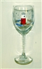 Barnegat Lighthouse White Wine Glass