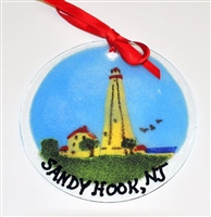 Sandy Hook Light House Suncatcher/Ornament