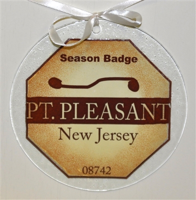 Any Town Beach Badge 7 inch Sand Suncatcher