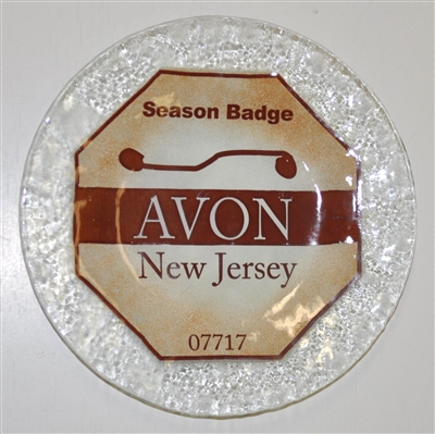 Any Town Beach Badge 9 inch Sand Plate