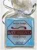 Any Town Beach Badge Blue Coasters