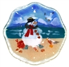 Beach Snowman 9 inch Bowl