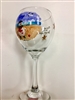 Beach Snowman Red Wine Glass