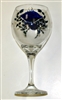 Blue Claw Crab Red Wine Glass