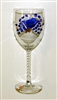 Blue Claw Crab White Wine Glass