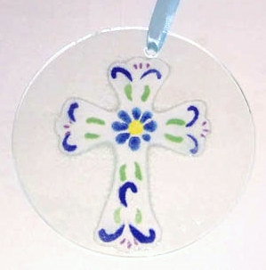 Blue Cross Suncatcher