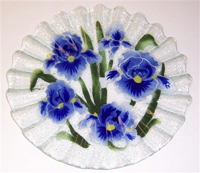 Blue Iris 10.75 inch Plate