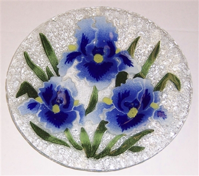 Blue Iris 9 inch Plate