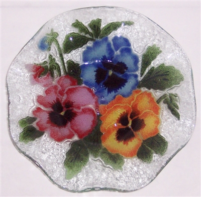 Bold Pansy 9 inch Bowl