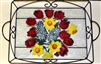 Bold Spring Floral Large Tray (with Metal Holder)
