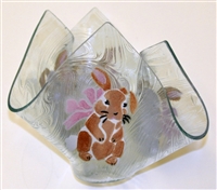 Brown Bunny Large Candleholder