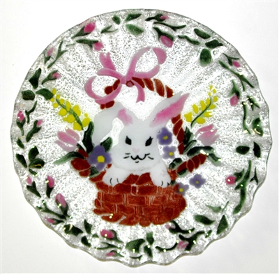 Bunny in Basket 10.75 inch Plate