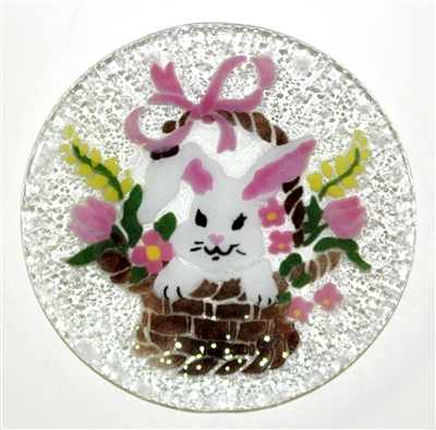 Bunny in Basket 9 inch Plate