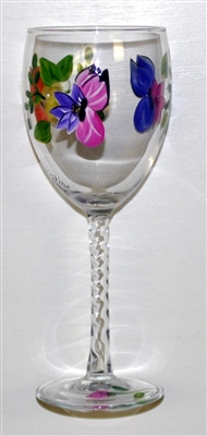 Butterfly White Wine Glass
