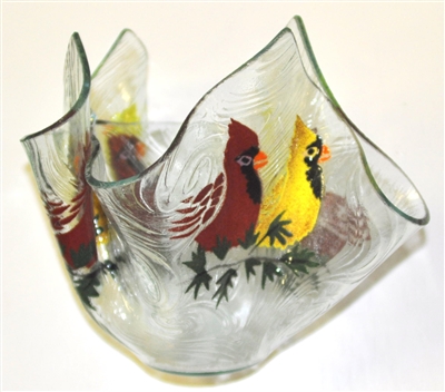 Cardinals Large Candleholder