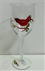 Cardinals White Wine Glass