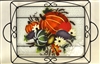 Fall Harvest Large Tray (with Metal Holder)