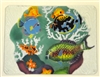 Tropical Fish Large Teal Tray (Insert Only)