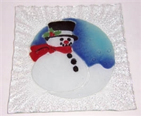 Frosty Small Square Plate