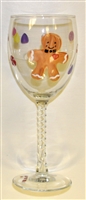 Gingerbread White Wine Glass