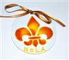 Gold Fleur de Lis Suncatcher