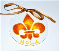 Gold Fleur de Lis Suncatcher