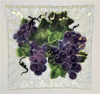 Grape Small Square Plate