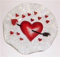 Heart with Arrow 9 inch Bowl