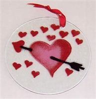 Heart with Arrow Suncatcher