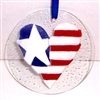 Heart Flag Suncatcher