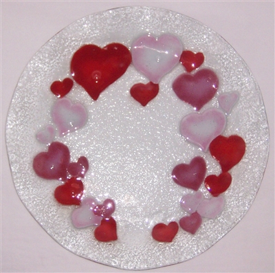 Hearts 12 inch Plate
