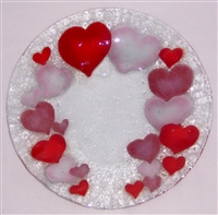 Hearts 9 inch Plate