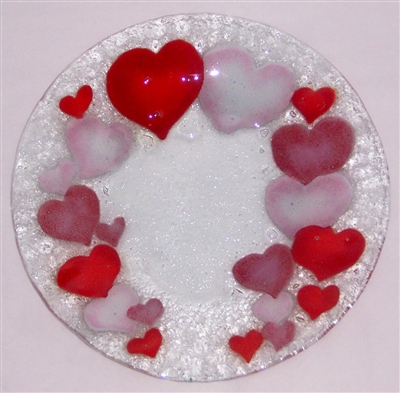 Hearts 9 inch Plate