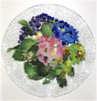 Hydrangea 14 inch Platter