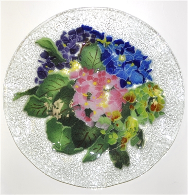 Hydrangea 14 inch Platter