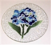 Hydrangea Blue 9 inch Plate