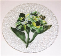 Hydrangea Green 9 inch Plate
