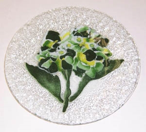 Hydrangea Green 9 inch Plate