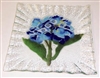 Hydrangea Blue Small Square Plate
