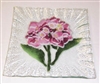 Hydrangea Pink Small Square Plate